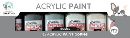 CCL Acrylic Paint Basics Essentials 6 Bottles