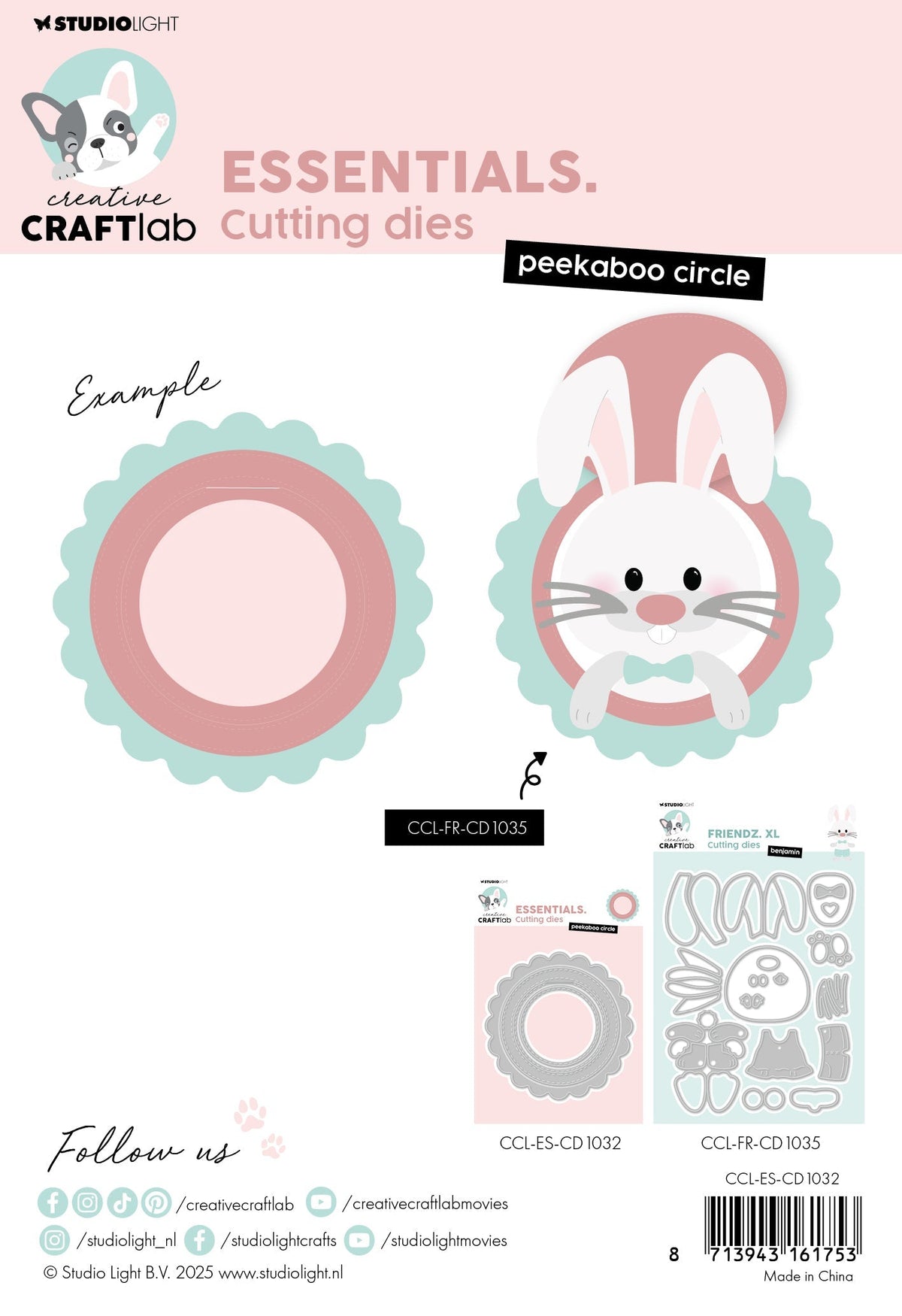 CCL Matrices de coupe "Peekaboo Circle Essentials" 3 pièces