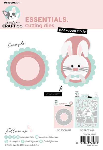 CCL Matrices de coupe "Peekaboo Circle Essentials" 3 pièces