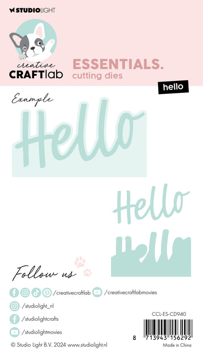 CCL Matrice de découpe Hello Essentials 2 pièces
