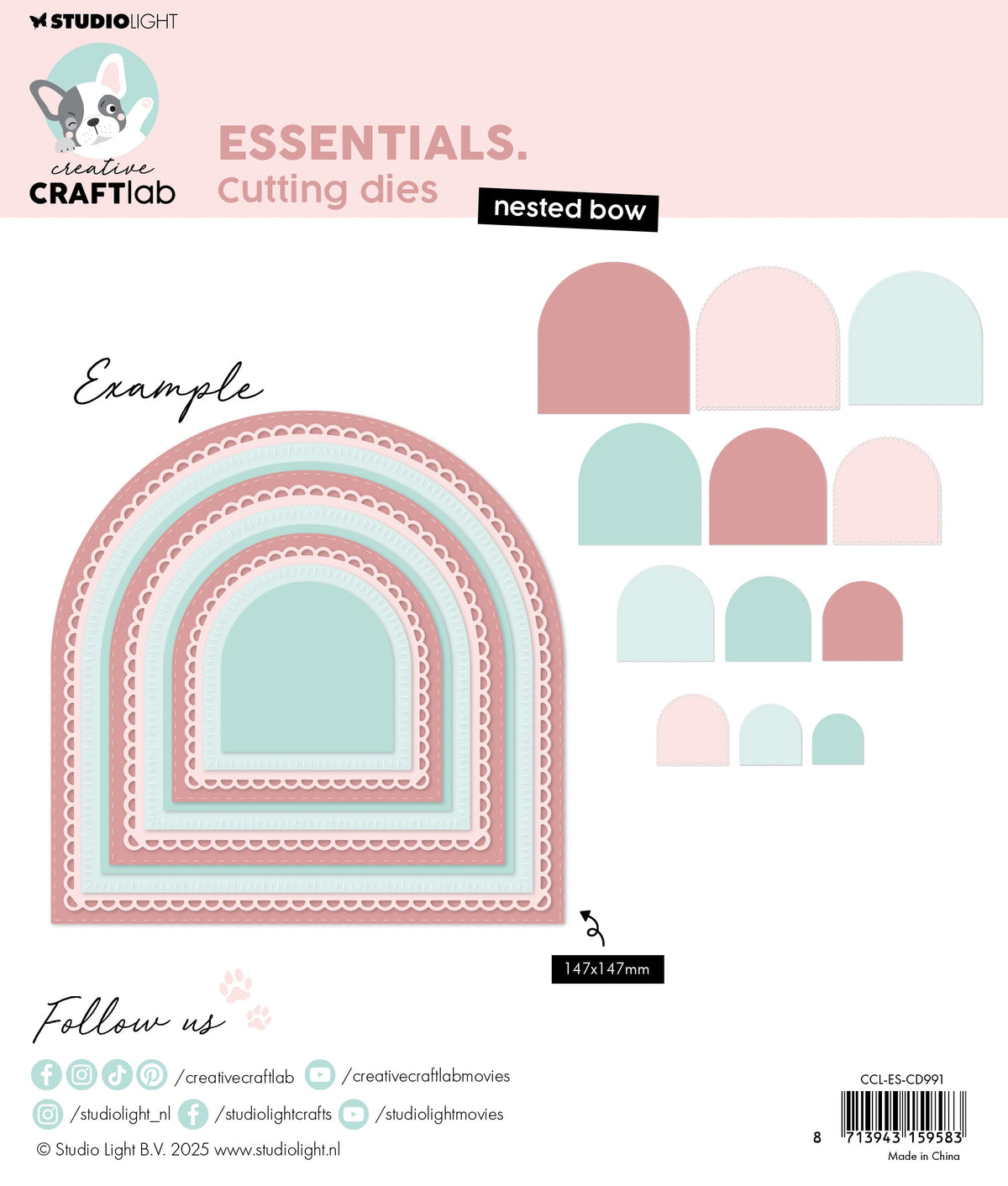 CCL Matrice de découpe Essentiels de nœud emboîtables 12 pièces