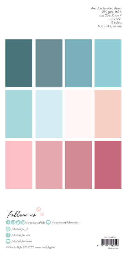 CCL Unciolor Paper Pad Winter Pastels Essentials 24 Sheets