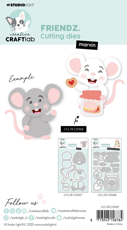 Matrice de découpe CCL Marvin Mouse Friendz 10 pièces
