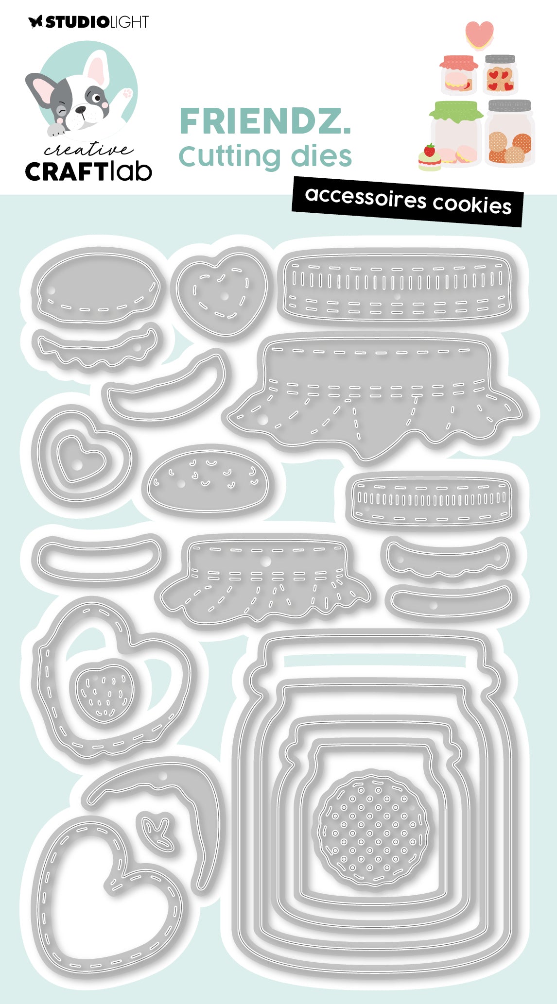 CCL Matrices de découpe Accessoires Cookies Friendz 23 pièces