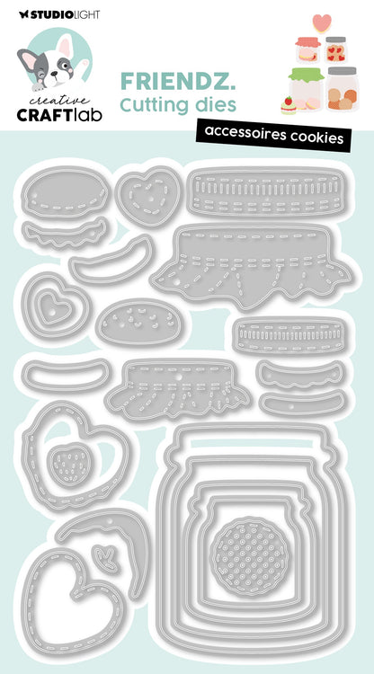 CCL Matrices de découpe Accessoires Cookies Friendz 23 pièces