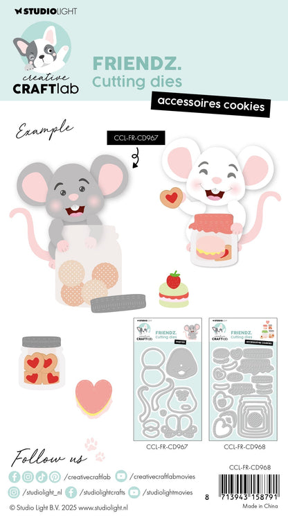 CCL Matrices de découpe Accessoires Cookies Friendz 23 pièces
