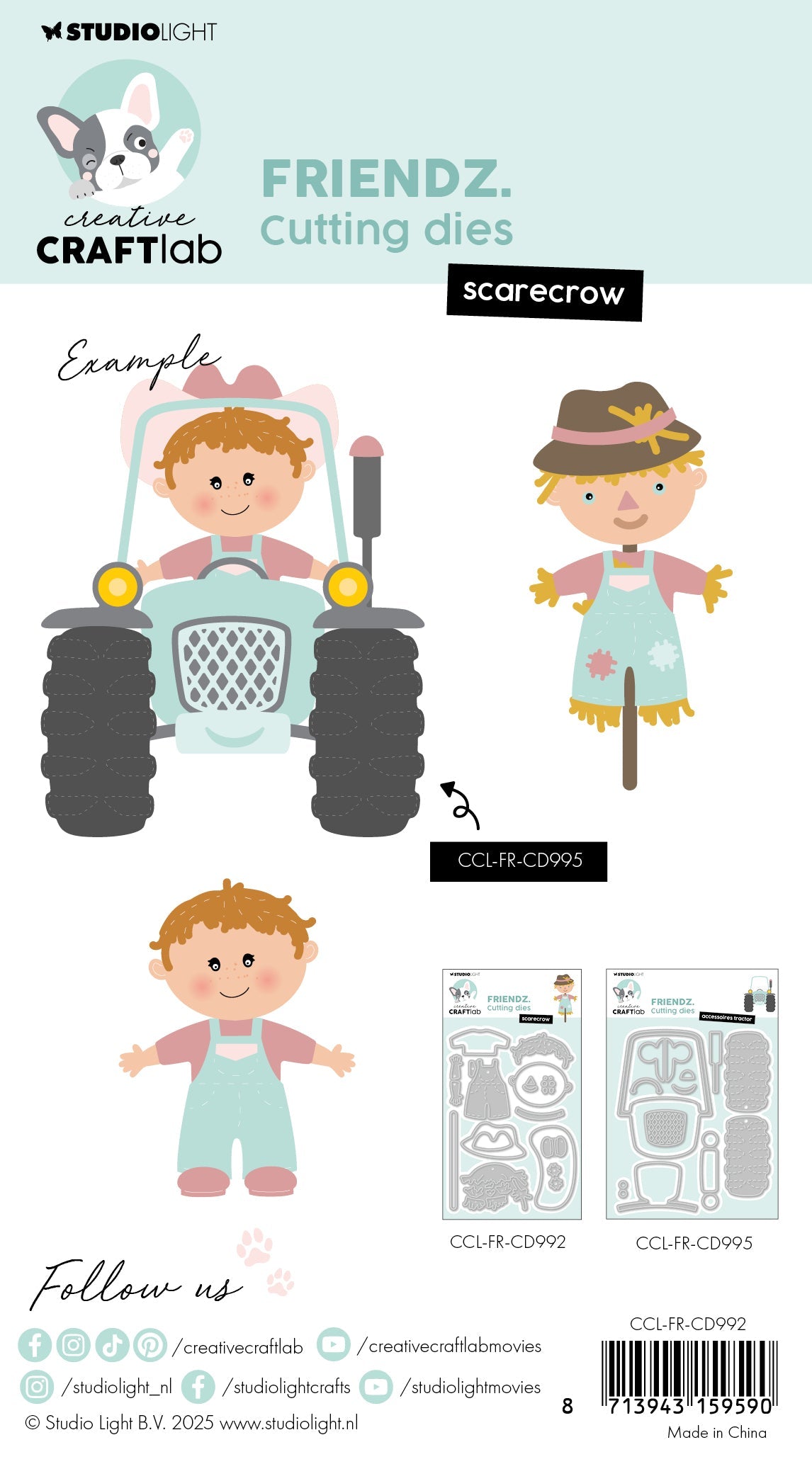 CCL Cutting Die Scarecrow Friendz 15 PC