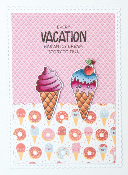 CCL Design Bloc de papier I Scream You Scream Friendz 24 feuilles