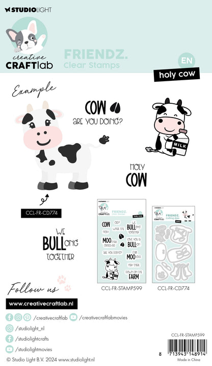 CCL Tampon transparent Holy Cow Friendz 14 pièces