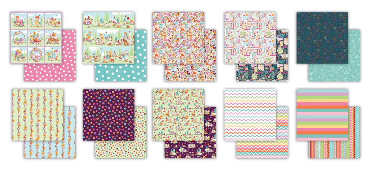 Craft Consortium Que le printemps commence - Bloc de papier 30x30 cm