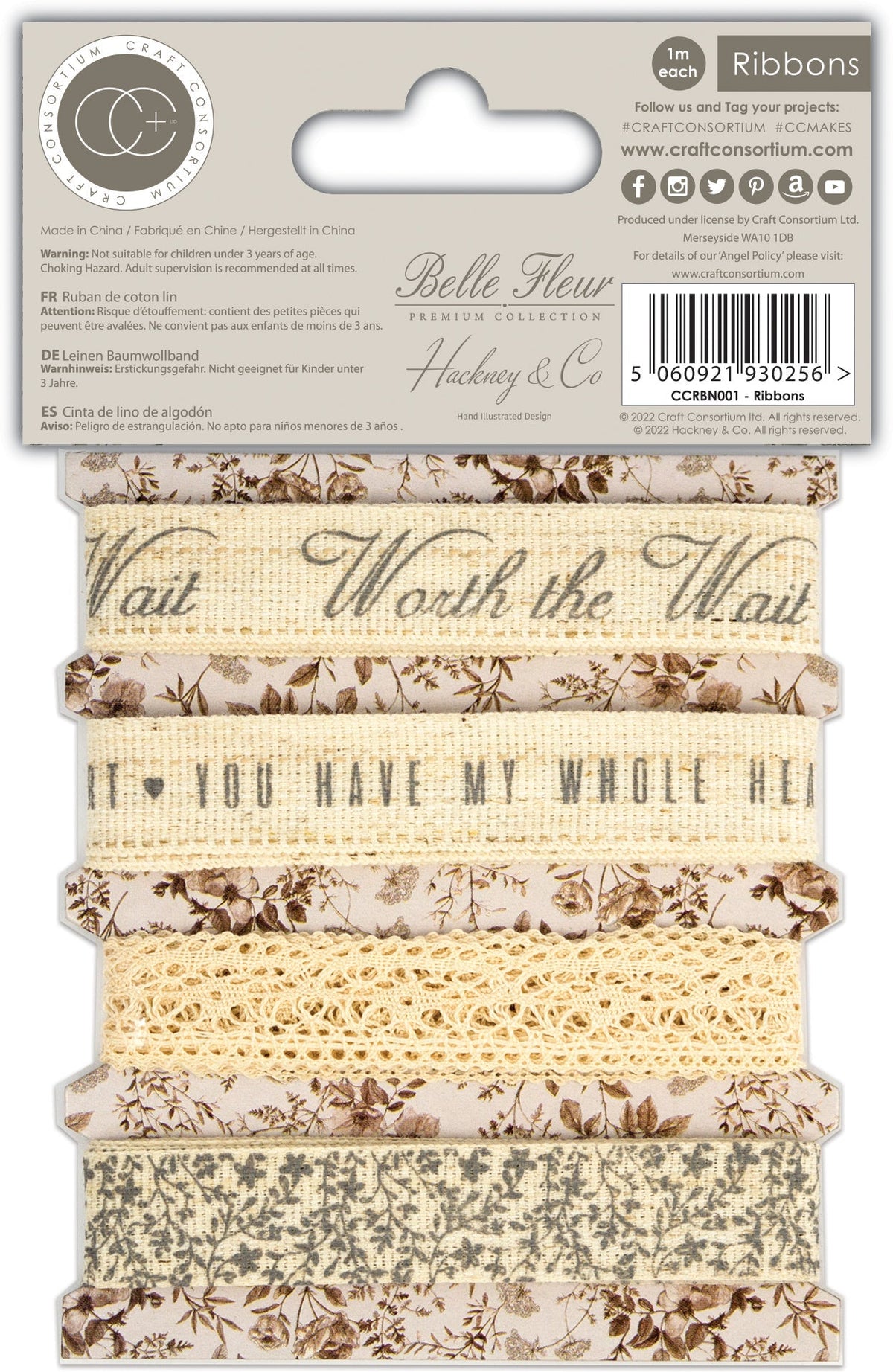 Craft Consortium Belle Fleur - Rubans de dentelle