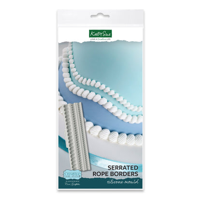 Serrated Rope Borders Silicone Mould
