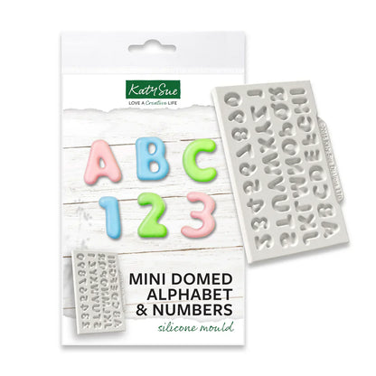 Mini Domed Alphabet Silicone Mould