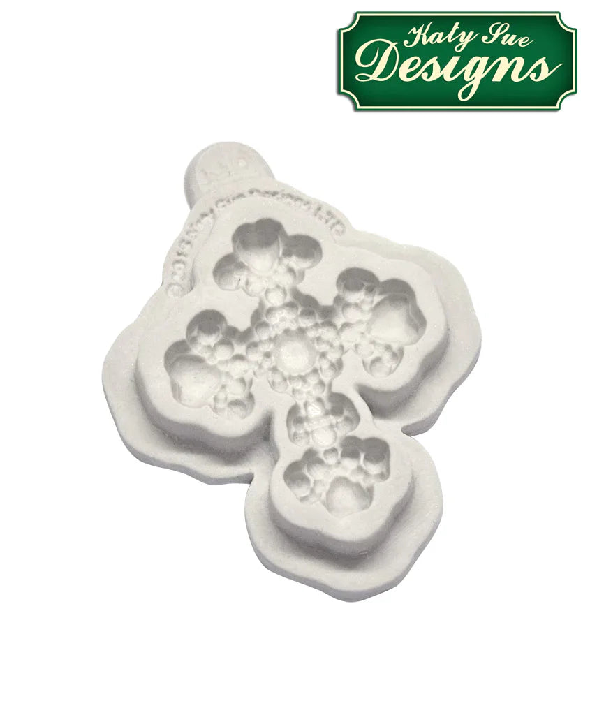 Moule en silicone Croix perlée