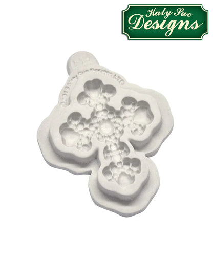 Moule en silicone Croix perlée