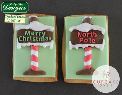 Christmas Sign Posts Silicone Mould