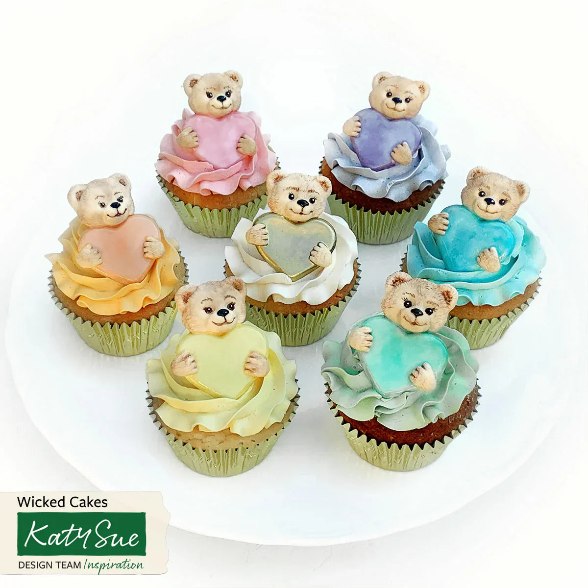 Teddy with Heart Silicone Mould