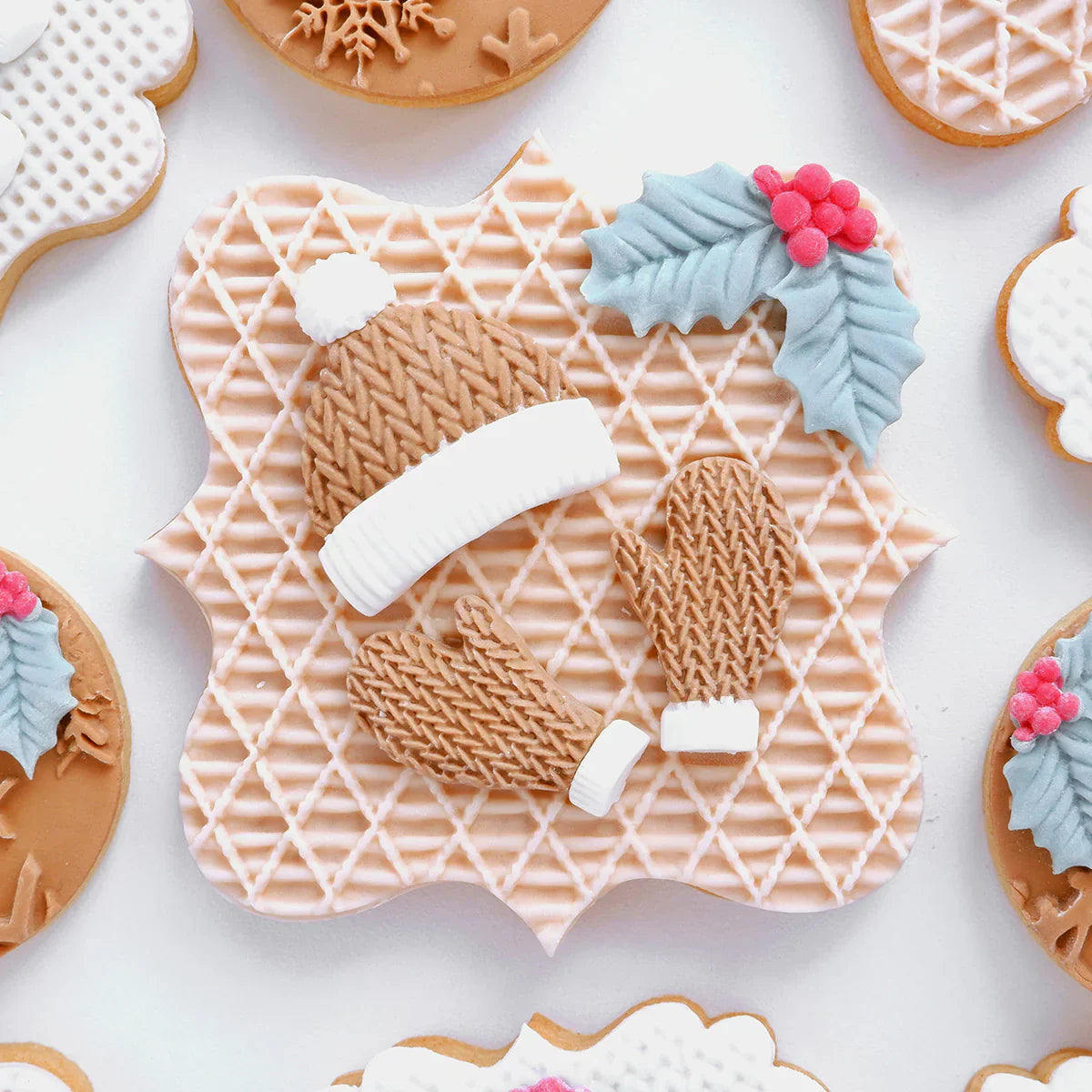 Knitted Sweater, Hat and Mittens Silicone Mould