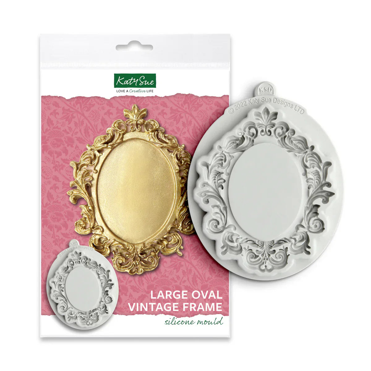 Moule en silicone grand cadre ovale