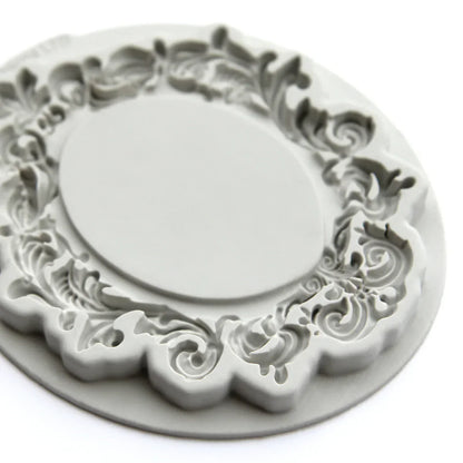 Moule en silicone grand cadre ovale