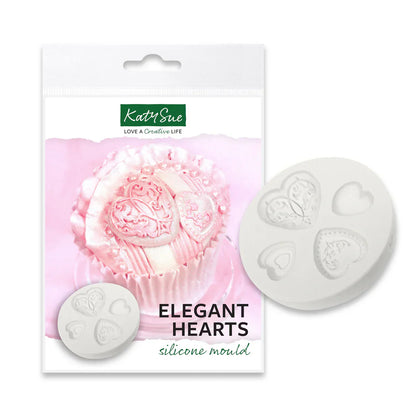 Elegant Heart Mold Silicone Mould