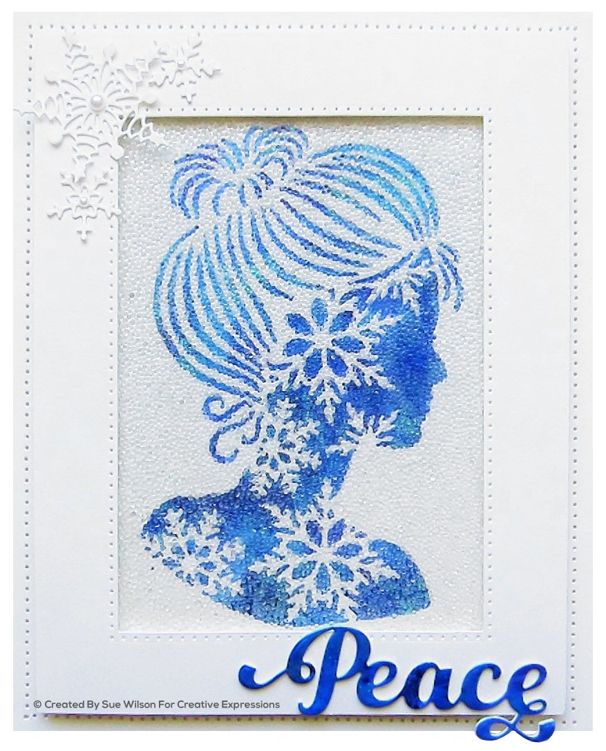 Matrices de découpe Dies by Sue Wilson Festive Perfect Portraits Silhouette Flocon de Neige