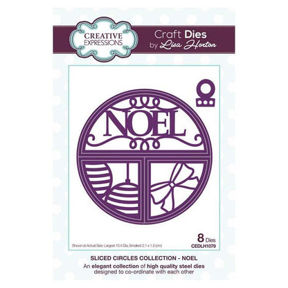 Matrice de découpe artisanale Creative Expressions Split Circles Noel