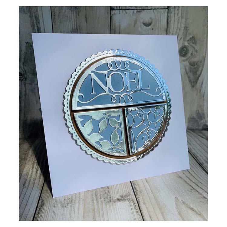 Matrice de découpe artisanale Creative Expressions Split Circles Noel