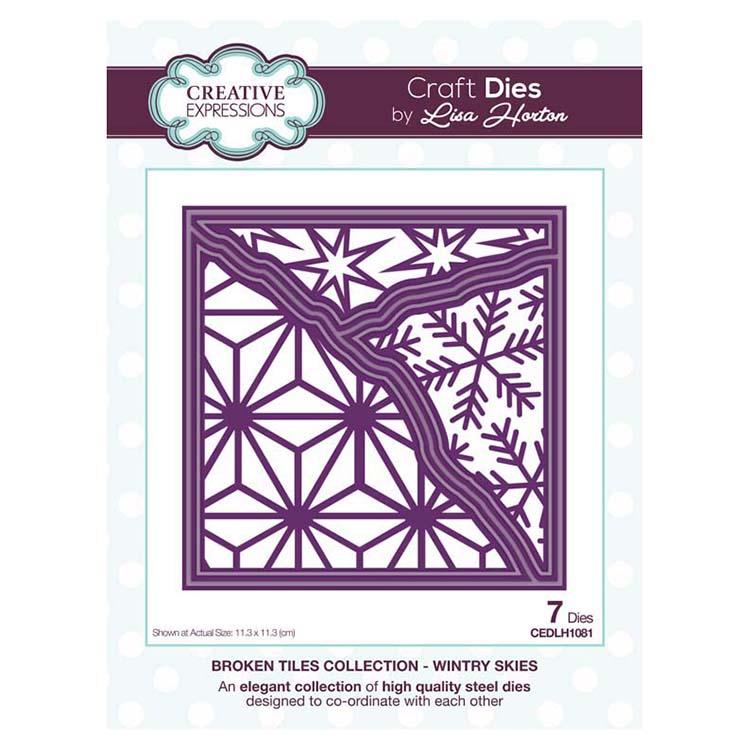 Matrice de découpe Creative Expressions Broken Tiles Collection Wintry Skies