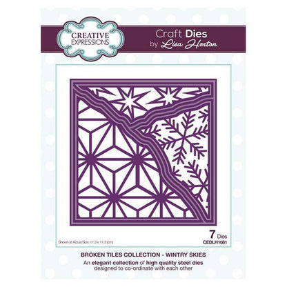 Matrice de découpe Creative Expressions Broken Tiles Collection Wintry Skies