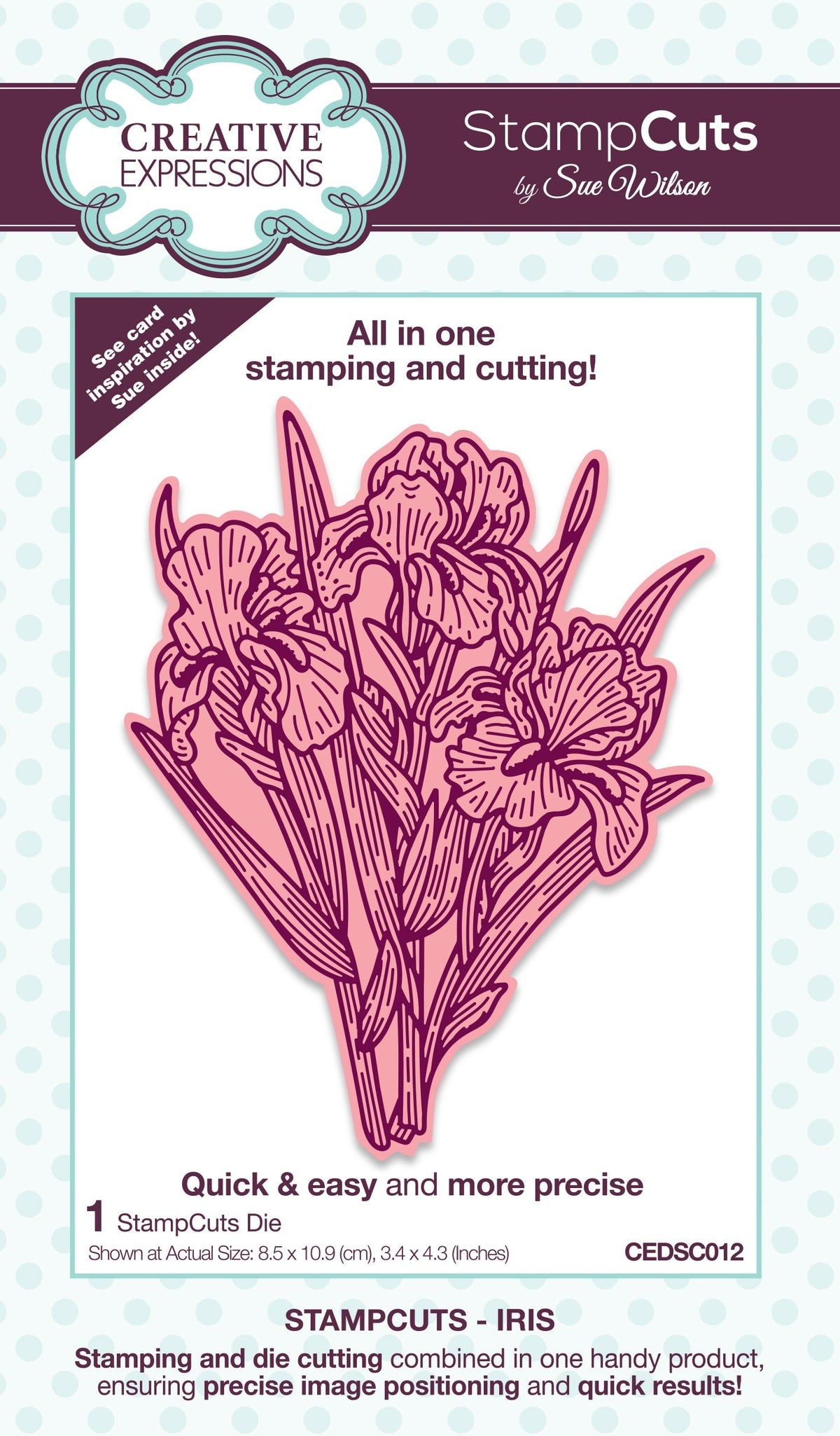 Matrices de découpe Creative Expressions Sue Wilson Iris StampCuts