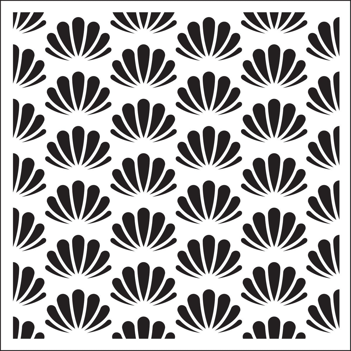 Creative Expressions Sue Wilson Seashells  6 in x 6 in Stencil