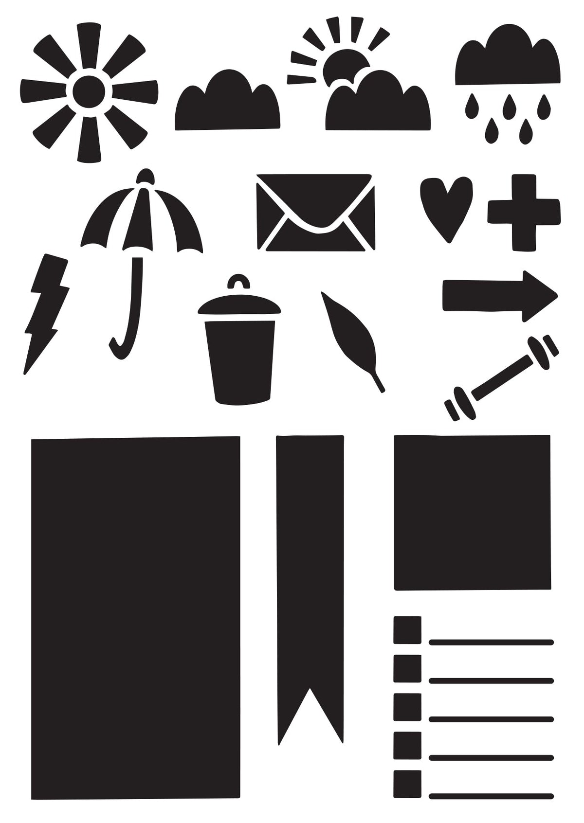 Creative Expressions Helen Colebrook Let Get Documenting Pochoir 6 po x 4 po