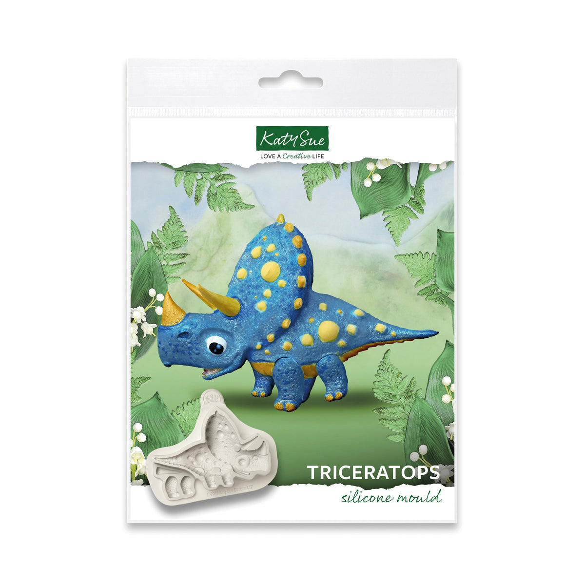 Moule en silicone Triceratops