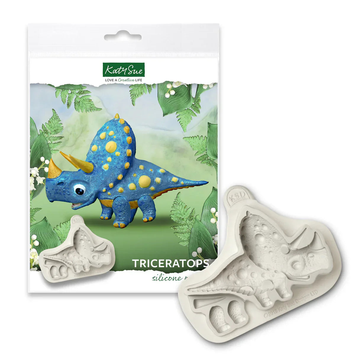 Moule en silicone Triceratops
