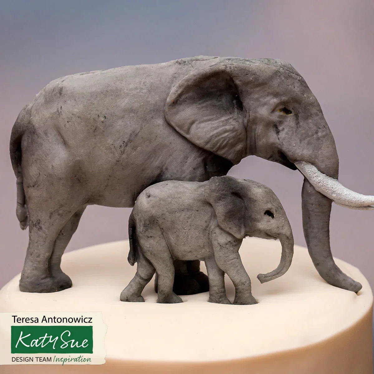 Moule en silicone Famille d'éléphants