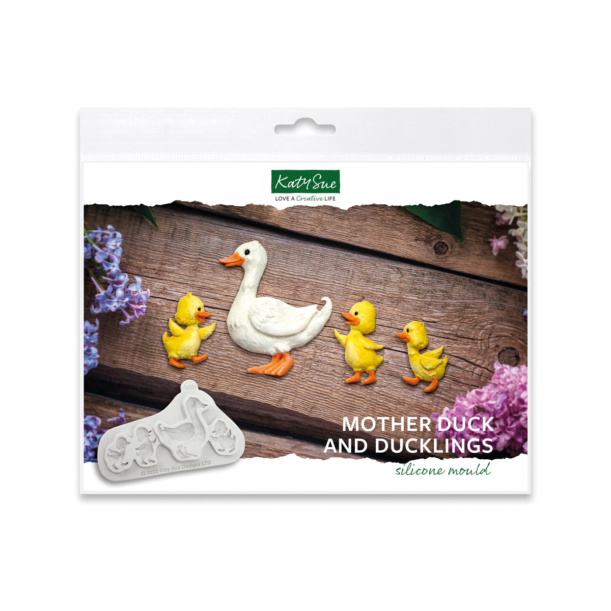 Mother Duck and Ducklings Silicone Mould