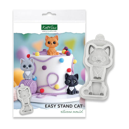 Moule en silicone chat Katy Sue Easy Stand