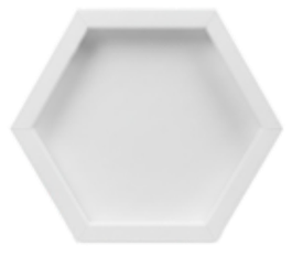 CrafTreat Formes plissées 3D - Boîte d'ombre blanche - Formes assorties 3 pièces