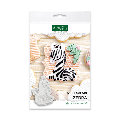 Moule en silicone Zèbre Doux Safari