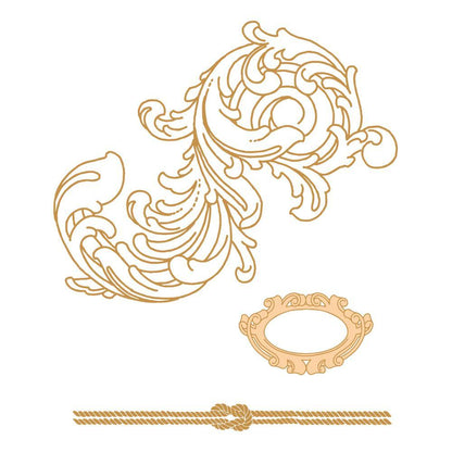 Couture Creations Seaside Girl Seaside Flourish Set de Tampons
