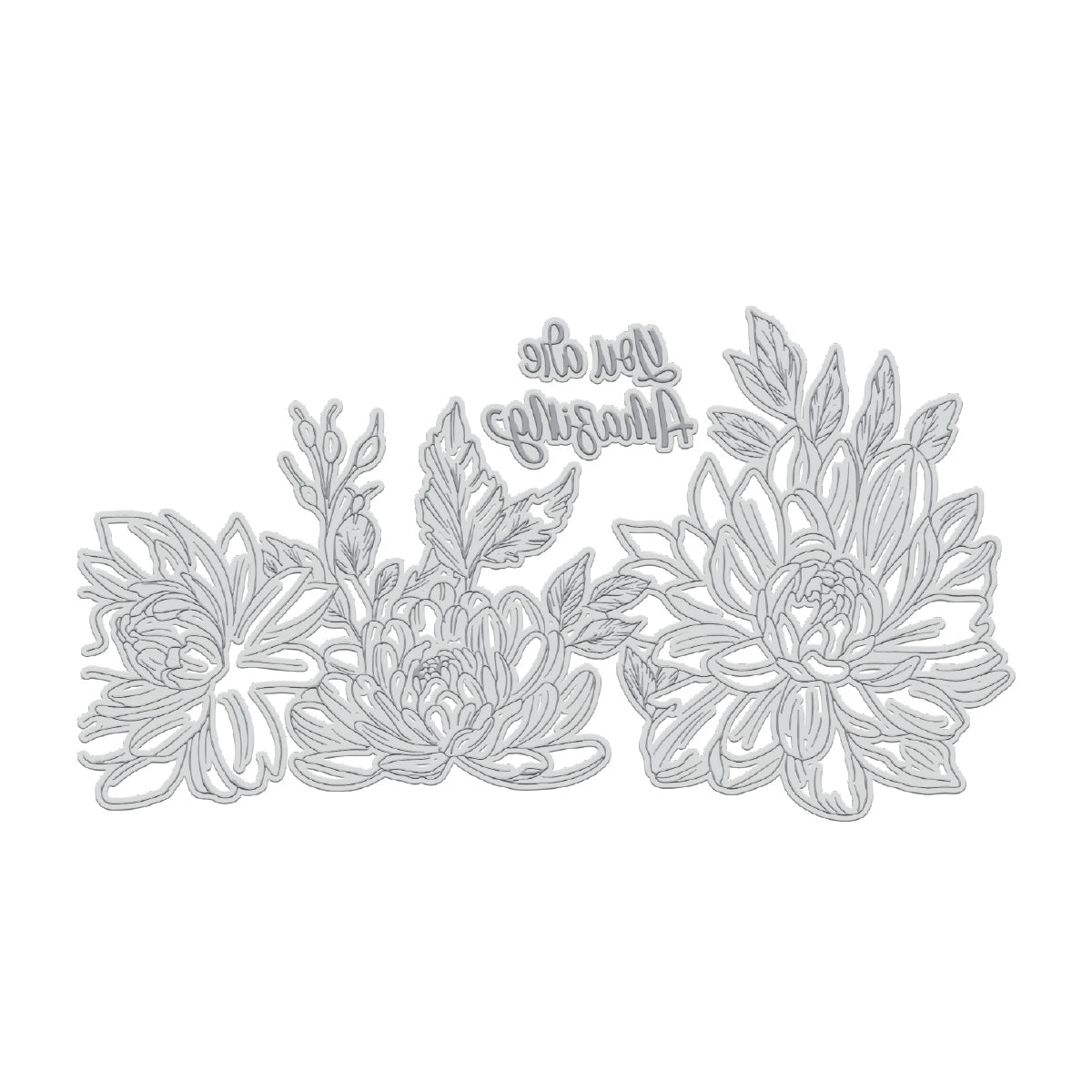 GoLetterPress Impression Stamp - Tampon 7 - Tu es Incroyable Fleurs