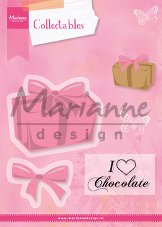 Marianne Design: Dies de découpe et tampons Collectables - Boîte de chocolats