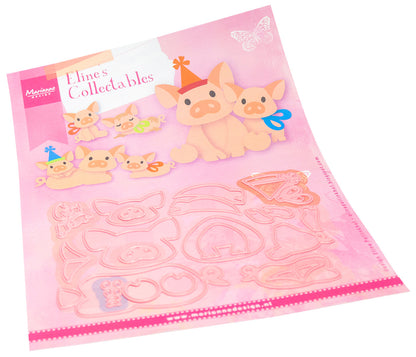 Matrice de découpe Marianne Design Collectables - Famille de cochons d'Eline