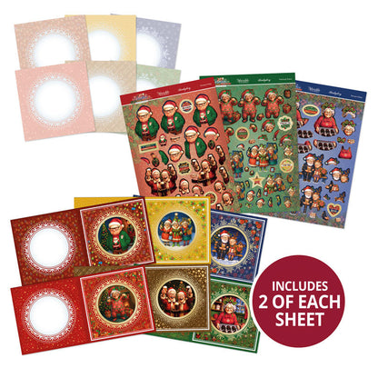 Kit de cartes de découpage festif et amusant "Golden Oldies" délicieux