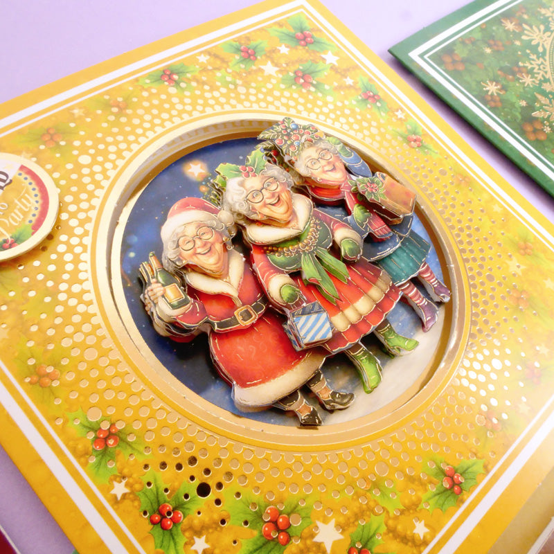 Kit de cartes de découpage festif et amusant "Golden Oldies" délicieux