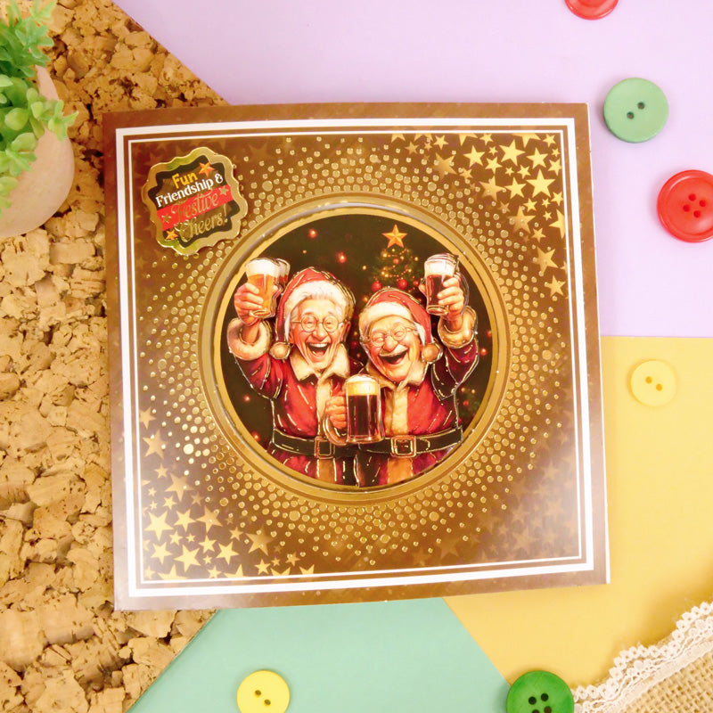 Kit de cartes de découpage festif et amusant "Golden Oldies" délicieux