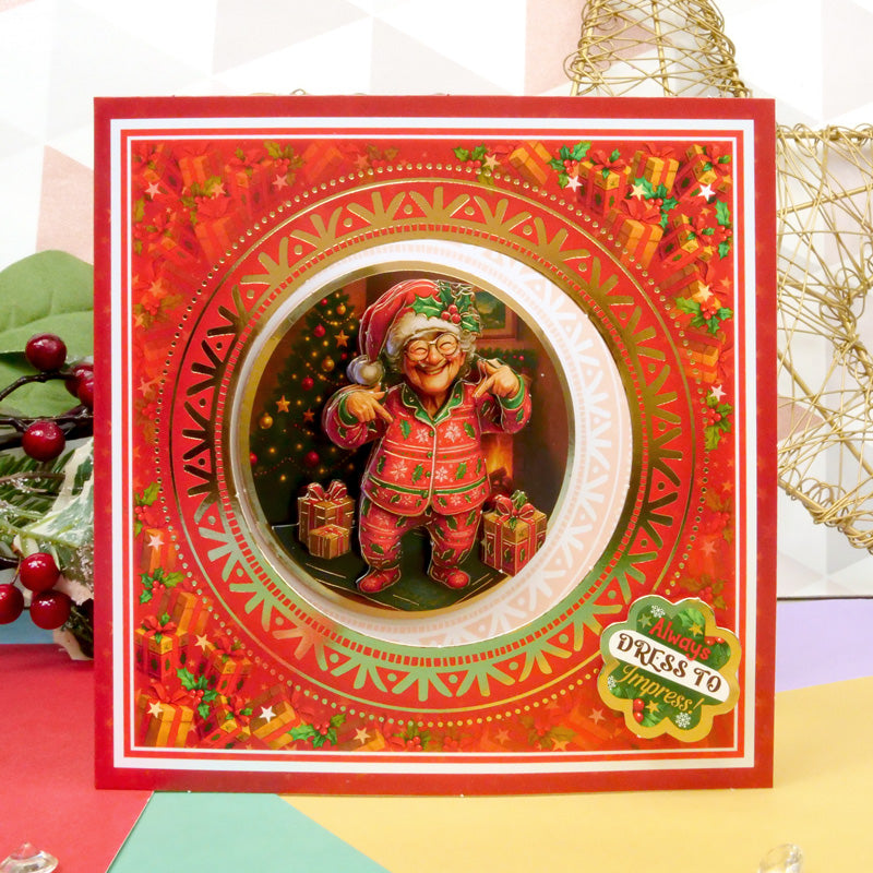 Kit de cartes de découpage festif et amusant "Golden Oldies" délicieux