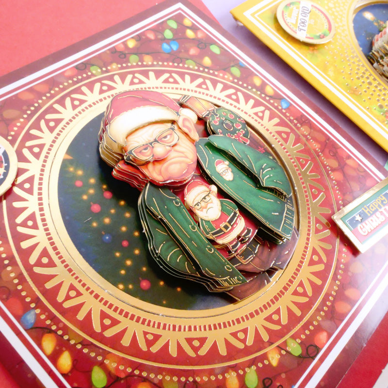 Kit de cartes de découpage festif et amusant "Golden Oldies" délicieux