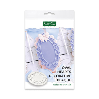 Oval Hearts Silicone Mould
